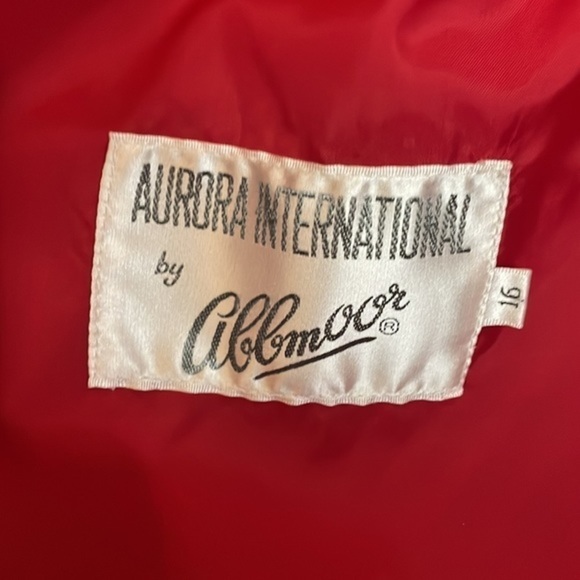 𝅺AURORA International by abbmoor red fashion full-zip jacket - size 16 - Picture 5 of 11